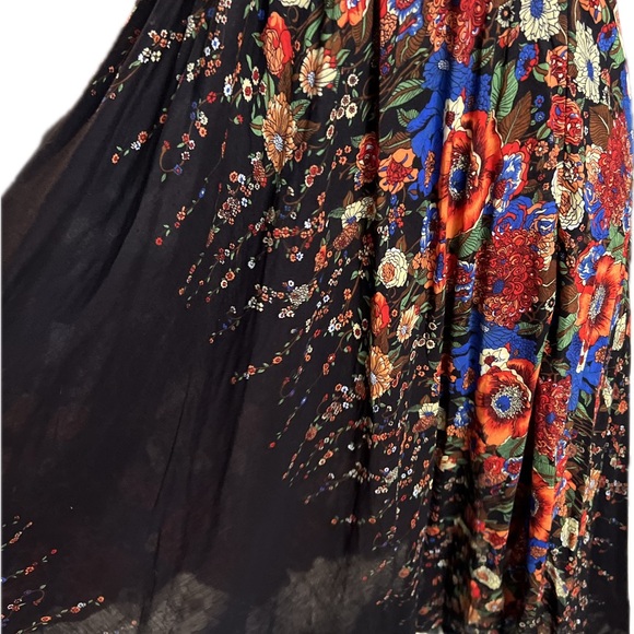 Mexicali Blues Floral, Maxi dress. Size XL. Black & bright florals - Picture 3 of 8
